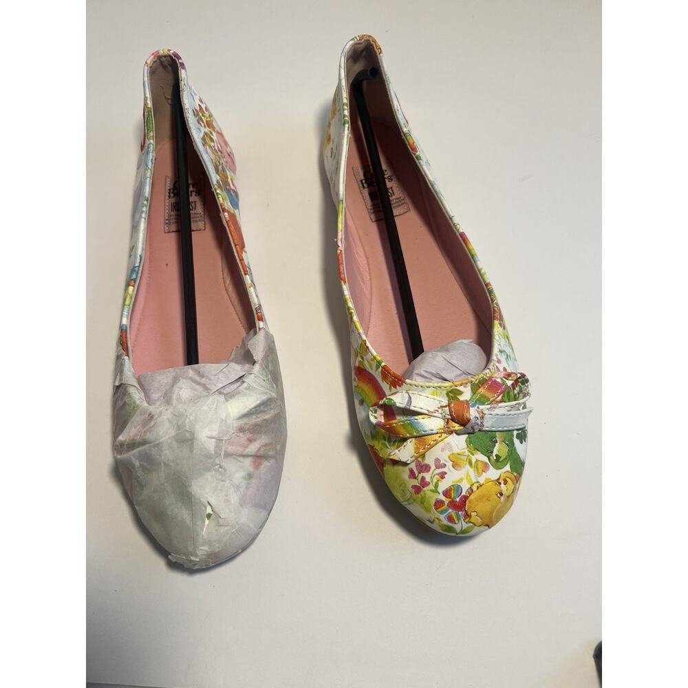 NIB Care Bear Iron Fist Rainbow Flats Size 7